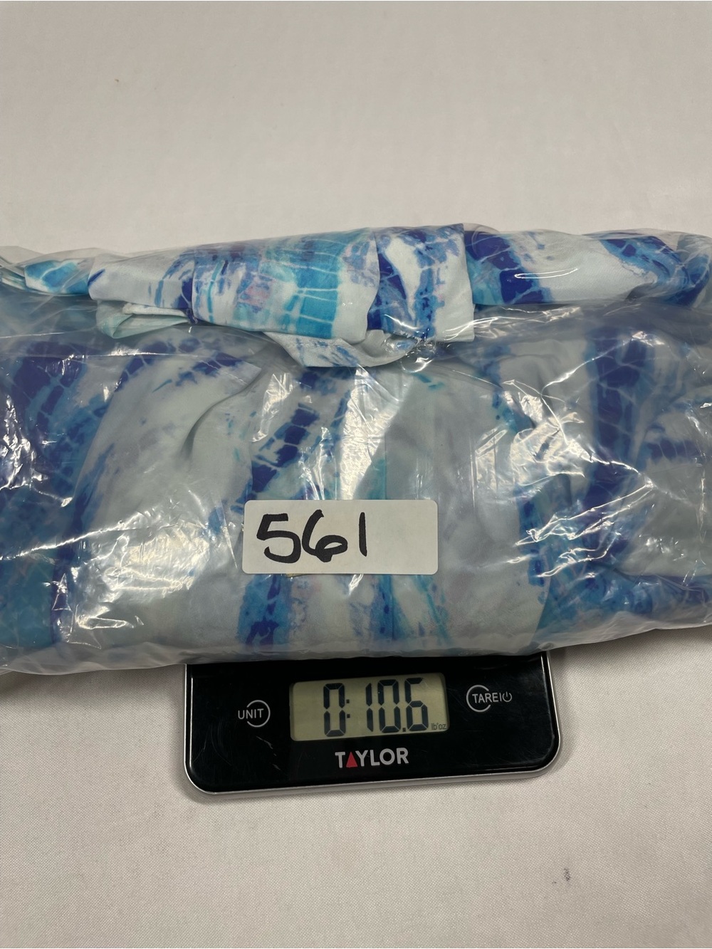 Boston Proper Blue Tie-Dye Faux Wrap Long Sleeve Maxi Dress Size L - Picture 11 of 11